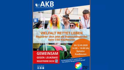Mach dich zum Lebensretter beim CSD Kaufbeuren am 12.09.2026